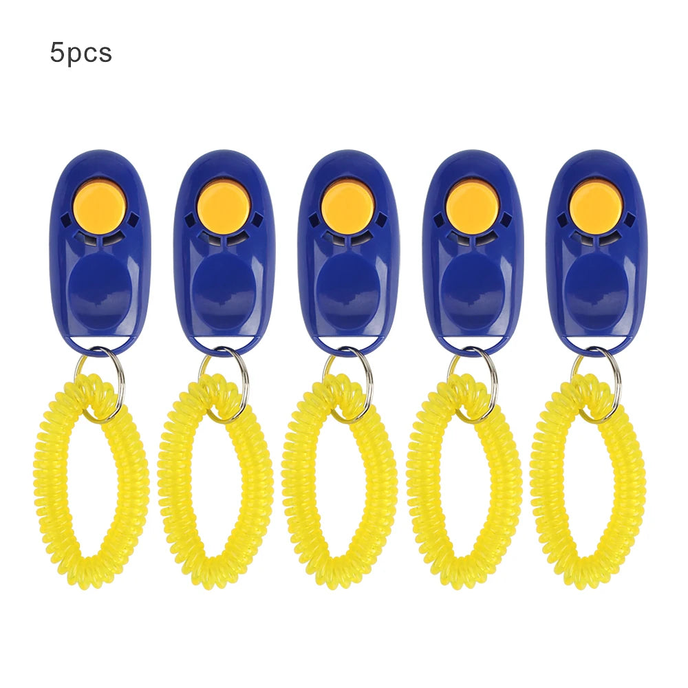 5pcs Dog Clicker Toys Pet Tranining Clicker Obedience Dog Cat Training Trainer
