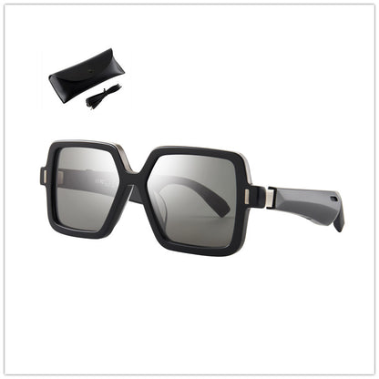 Bluetooth Smart Glasses with Charging Case and Anti-Blue Light Lenses