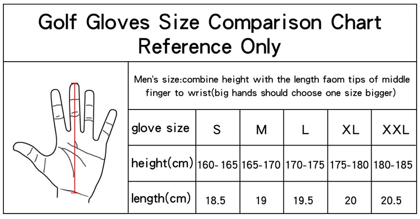 GOG Men's Gloves Golf Gloves Single Slip-Resistant Breathable Left Right Hand 1pcs Red Blue Yellow Green Sports Gloves Brand New