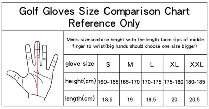 GOG Men's Gloves Golf Gloves Single Slip-Resistant Breathable Left Right Hand 1pcs Red Blue Yellow Green Sports Gloves Brand New