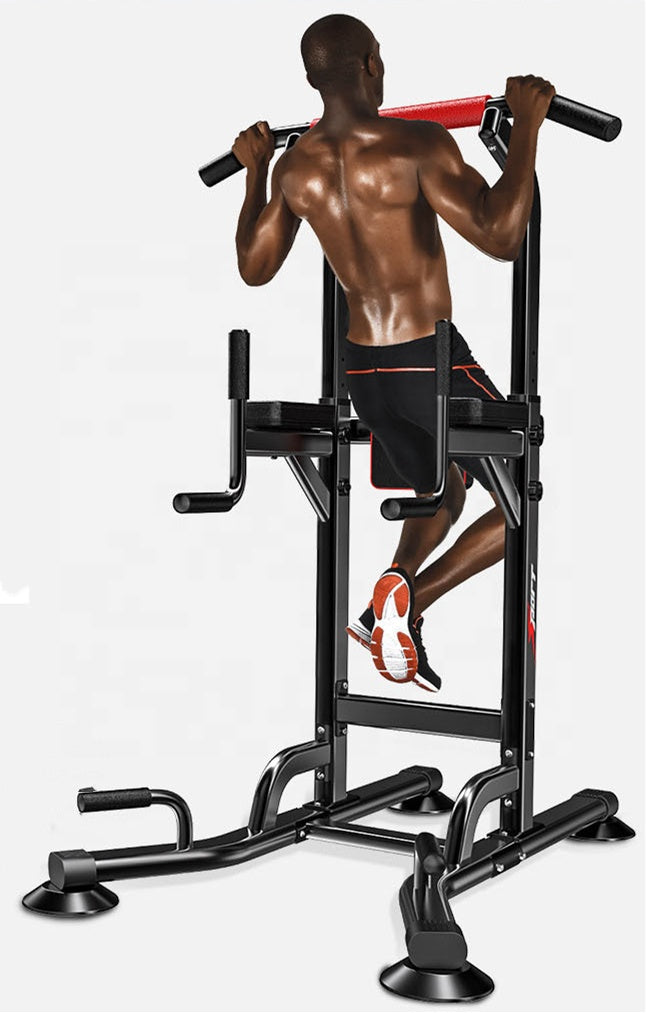 Sport Power Tower Pull Up Bar Dip Stand Station Multi-Function Workout Home Gym Training Fitness Exercise Equipment