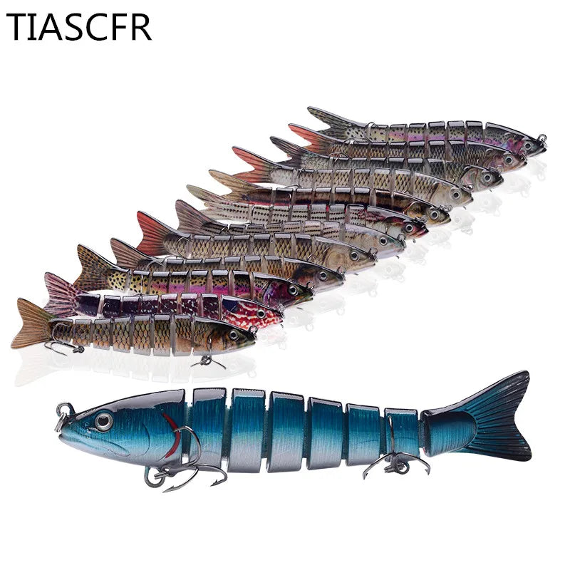 Fishing Bait Sinking Wobblers Fishing Tools 14cm28g17g Fishing LurefiShing Gaccessories  8 Segment Hard Lures for Fishing Lure