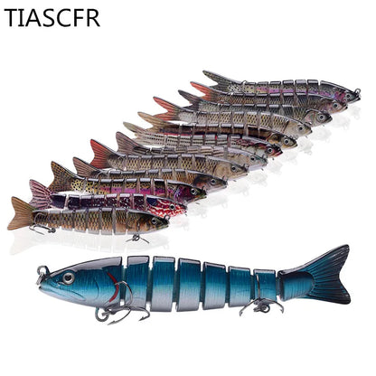 Fishing Bait Sinking Wobblers Fishing Tools 14cm28g17g Fishing LurefiShing Gaccessories  8 Segment Hard Lures for Fishing Lure