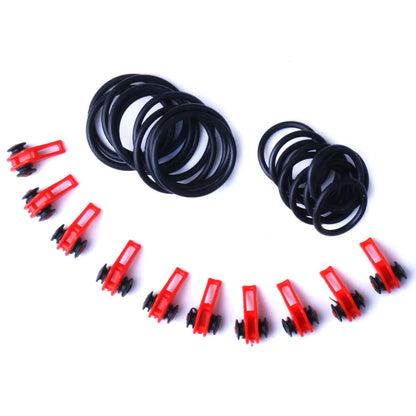 10 Set Plastic Fishing Hook Keeper Holder Hooks Keeper for Fishing Rod Pole Fishing Lures Bait Safety Holder Fishing Accessories