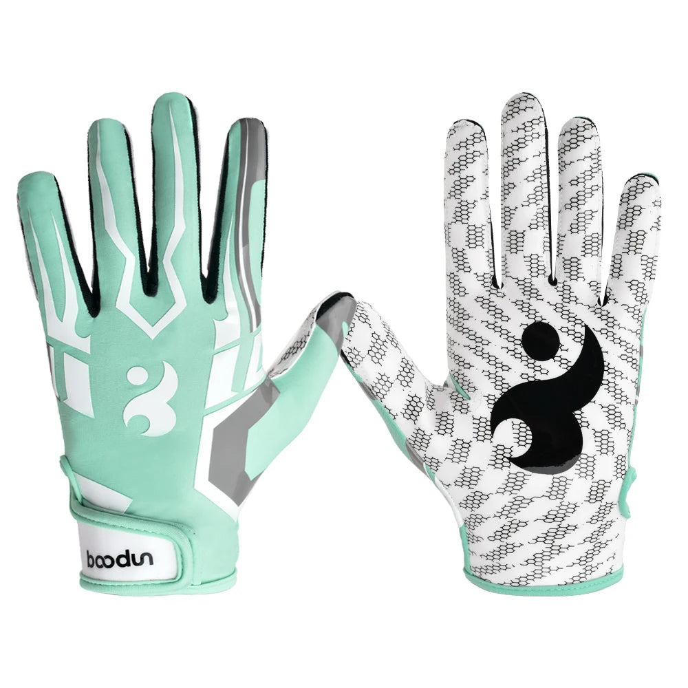 Football Gloves With Padding Receiving Gloves With Adhesive Padding Indoor Football Gloves Rugby and Baseball Hitting Glove 1071