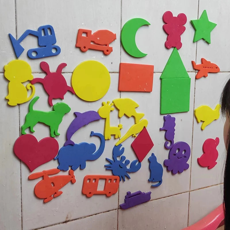 36Pcs/Set Alphanumeric Letter Bath Toy 3D Puzzle Baby Bath Toys Soft EVA Kids Baby Water Toys for Bathroom Early Educational Toy