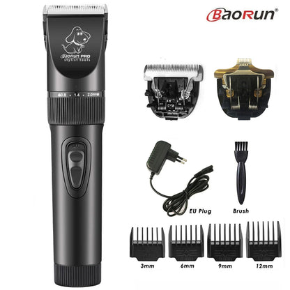BaoRun P6 Professional Dog Hair Trimmer Rechargeable Pet Cat Grooming Clipper Shaver Low-Noise Electric Cutters Haircut Machine