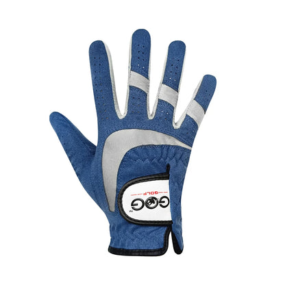GOG Golf Glove for Men Women Breathable Soft Fabric Microfiber Sports Glove Left Right Hand Blue Mens Hold 1 Pcs Pair 2 3 4 5 R