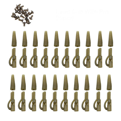 20SET Lead Clips & Tail Rubbers Cone Carp Fishing Tackle Kit Accessories for Carp Fishing Rig Equipment Tackle