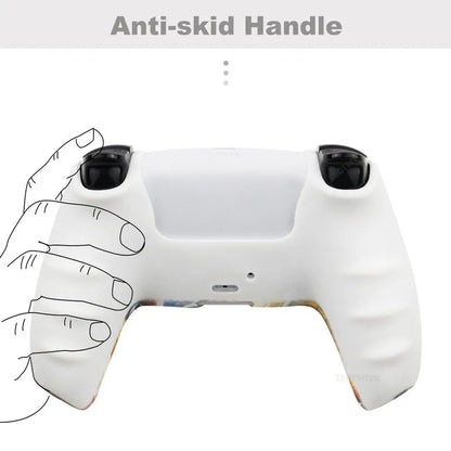 Soft Silicone Rubber Case for PS5 Controller Protection Case Thumb Grips Caps Cover for PlayStation 5 PS5 Gamepad Accessories