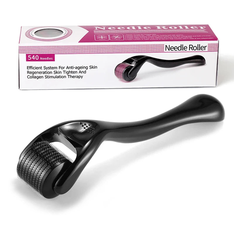 Derma Roller Microneedle Roller for Face and Beard Microneedling Roller for Women Men Micro Needle Roller for Scalp Derma Stamp
