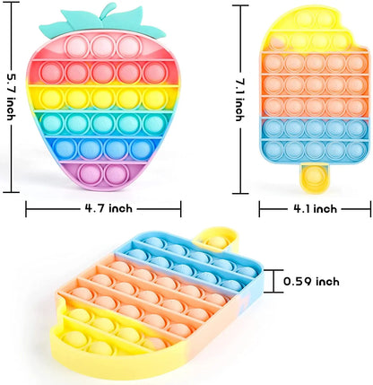 Animals Fidget Toys for Children Adults Kawaii Trend Figet Toy Kids Fun Push Bubble Down Antistress Toy Girls Boys Birthday Gift