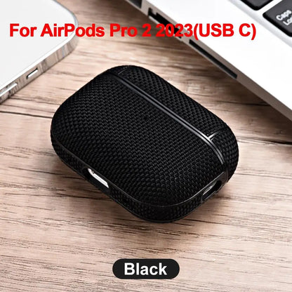 Nylon Hard Plastic Case for AirPods Pro 2 Case for AirPods Pro2 3 3rd USB C Case Wireless Headset for AirPod Air Pods Pro2 Cover
