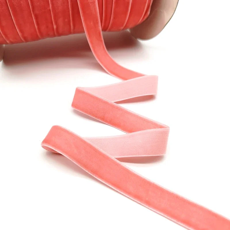 5 Yards 6-25mm Velvet Ribbon Wedding Party Decoration Handmade Ribbon Gift Wrapping Hair Bowknot DIY Christmas Ribbon