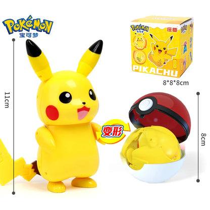 Pokemon Figures Toys Pocket Monsters Ball Model Pikachu Gengar Pokeball Dragonite Snorlax Pokeball Action Figures Toy