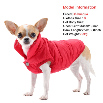Pet Dog Vest Jacket Autumn Winter Warm Fleece Dog Coat Clothes for Small Medium Dogs Thick Chihuahua French Bulldog Pug Clothing