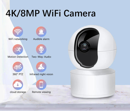 Neye S5 4MP 1080P WiFi PTZ Dome Security Camera with 10X Digital Zoom