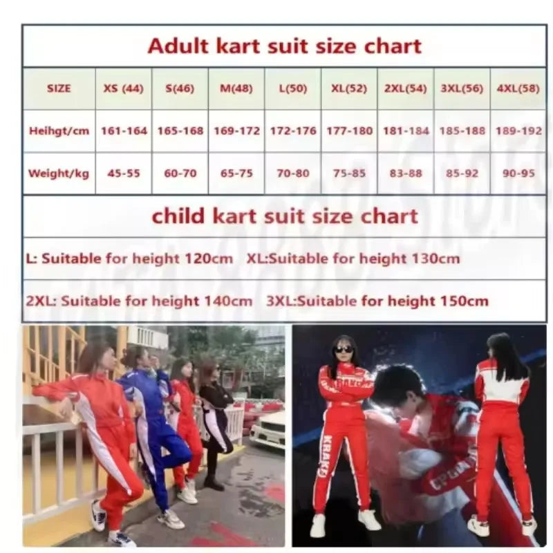 Hot Adult Professional Karting Suit Waterproof Car Motorcycle Motocross Racing Club Exercise Clothing Set Overalls 오토바이 슈트