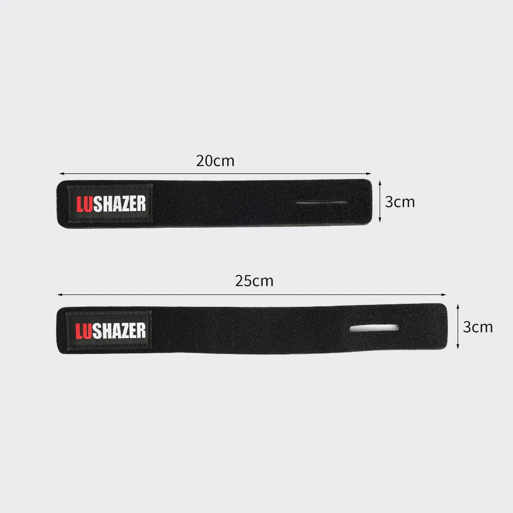 2pcs/Lot LUSHAZER Fishing Rod Tie Magic Fishing Tool Cable Tie Rod Strap Belt Tie Rod Fishing Accessories Suspenders