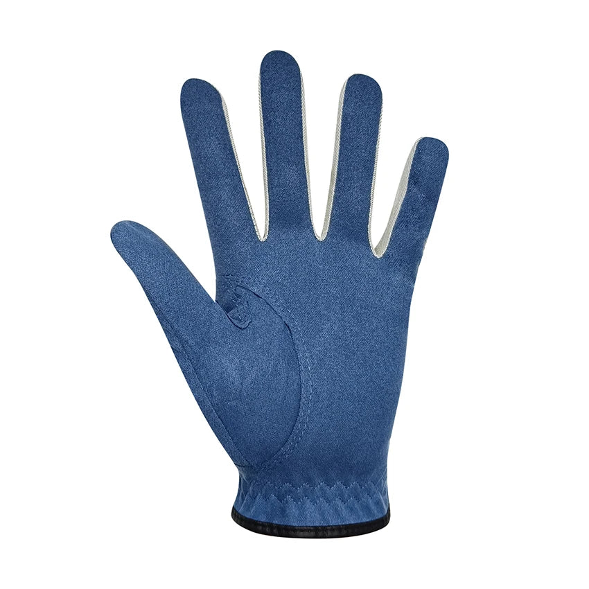 GOG Golf Glove for Men Women Breathable Soft Fabric Microfiber Sports Glove Left Right Hand Blue Mens Hold 1 Pcs Pair 2 3 4 5 R