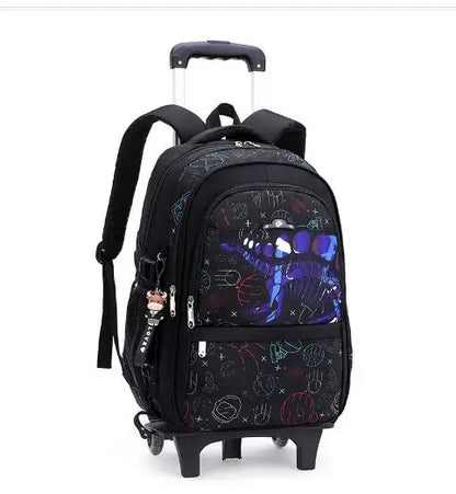 Kids School Rolling Backpack for Boys School Satchel With Wheels Trolley Luggage Bag School Trolley Bags School Wheeled Backpack