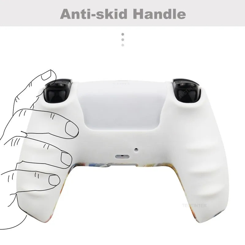 Protective Cover Silicone for Playstation 5 for PS5 Accessories Controller Rubber Case for PS5 Slim Joysticks Thumb Grips Caps