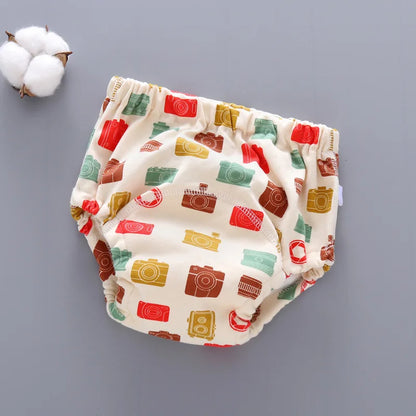 Baby Waterproof Reusable Training Pants 6 Layer Cotton Baby Diaper Infant Shorts Nappies Panties Nappy Changing Underwear Cloth