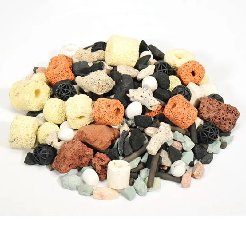 420G /Pack Aquarium Filter Media Activated Carbon Ceramic Rings Bio Balls Fish Tank Water Filter Material Aquarium Accessories