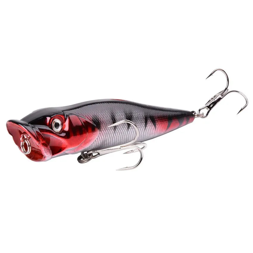 Aorace 1pcs Big Popper Fishing Lure Artificial Fishing Bait Crankbait Wobbler High Carbon Steel Hook Fishing Lures