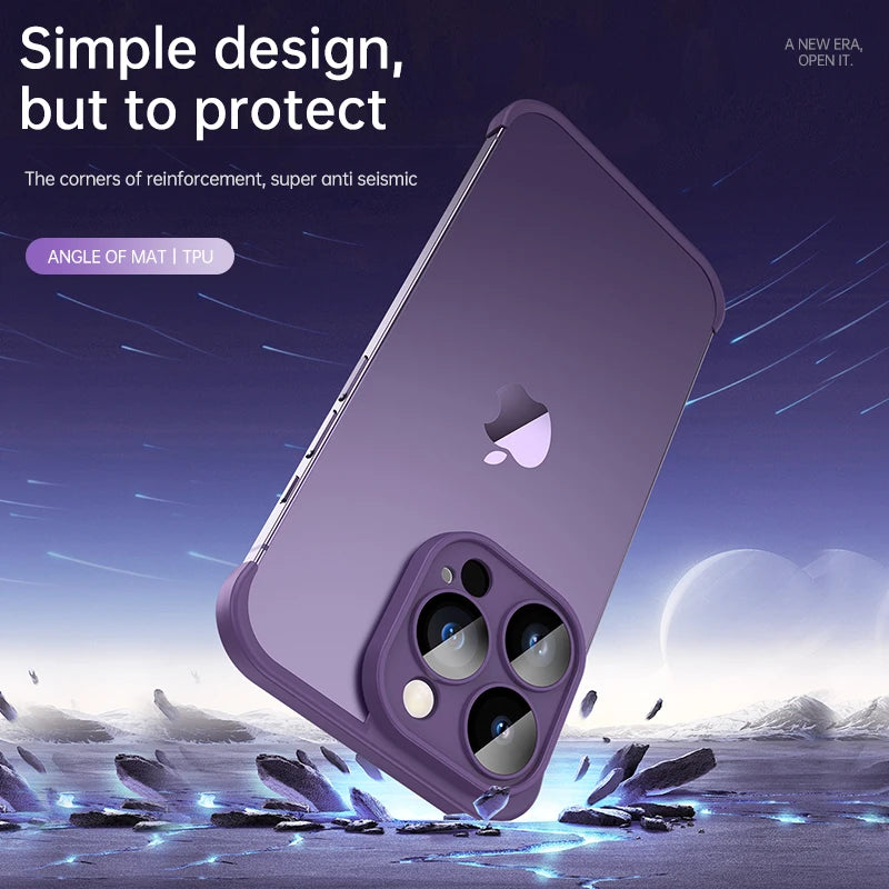 Luxury With Lens Protector Corner Pad Soft Silicone Case for iPhone 16 15 Pro Max Shockproof Phone Cover for iPhone 16 15 14