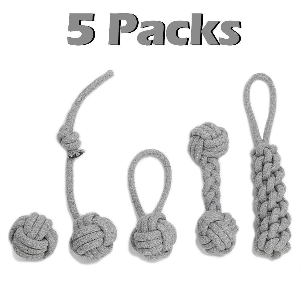 12Pcs Large Dog Toy Sets Chew Rope Toys for Dog Chewing Toys for Dog Outdoor Teeth Clean Toy for Big Dogs Juguete Para Perros