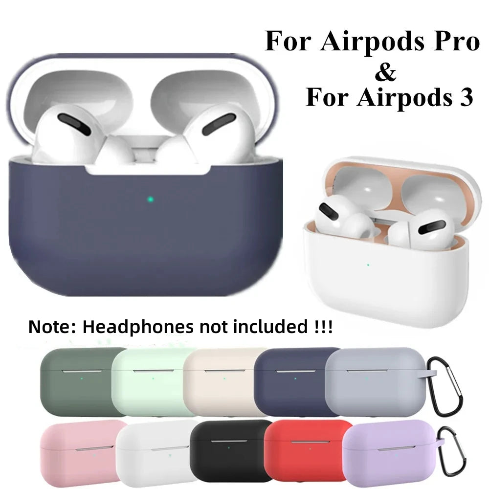 Silicone Protective Case for Apple AirPods Pro and AirPods 3