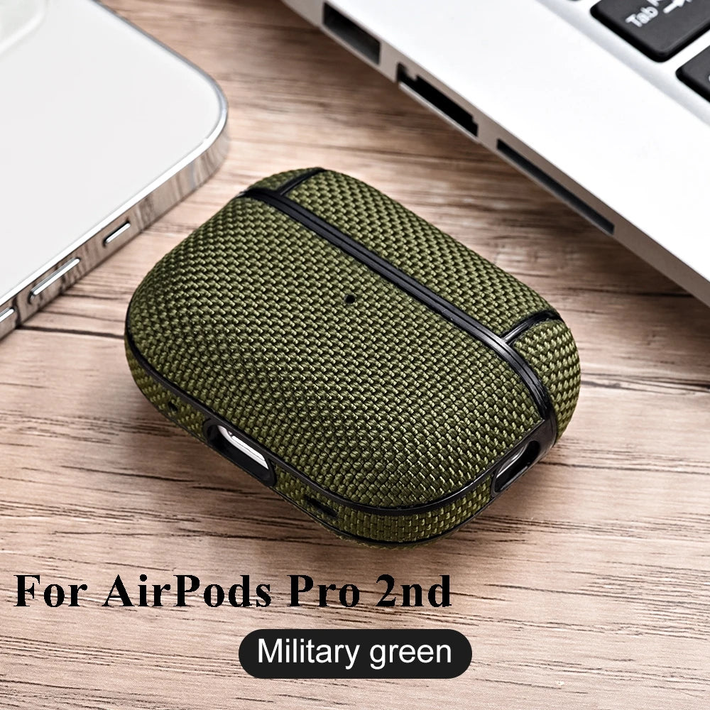 Nylon Hard Plastic Case for AirPods Pro 2 Case for AirPods Pro2 3 3rd USB C Case Wireless Headset for AirPod Air Pods Pro2 Cover
