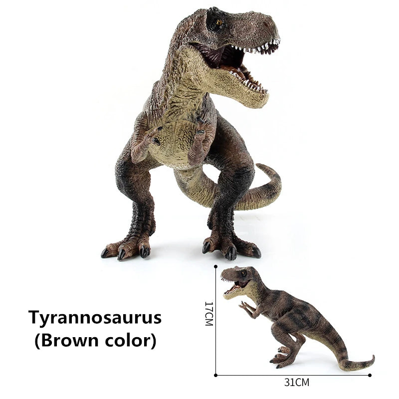 High Quality PVC Jurassic Dinosaurs World Action Figures Decoration Tyrannosaurus Brachiosaurus Rex Model Toy for Christmas Gift