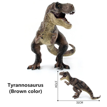 High Quality PVC Jurassic Dinosaurs World Action Figures Decoration Tyrannosaurus Brachiosaurus Rex Model Toy for Christmas Gift