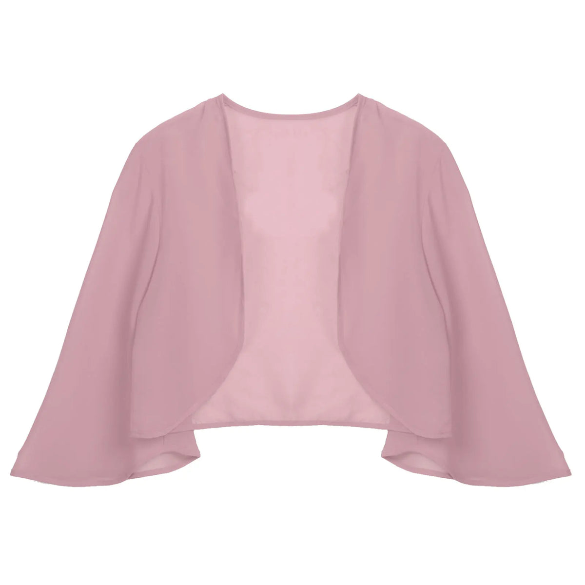 Women 3/4 Sleeve Chiffon Cardigan Bolero Shawls Outerwear Wedding Bridal Party Dress Wraps Beach Vacation Cover Ups Soft Cape