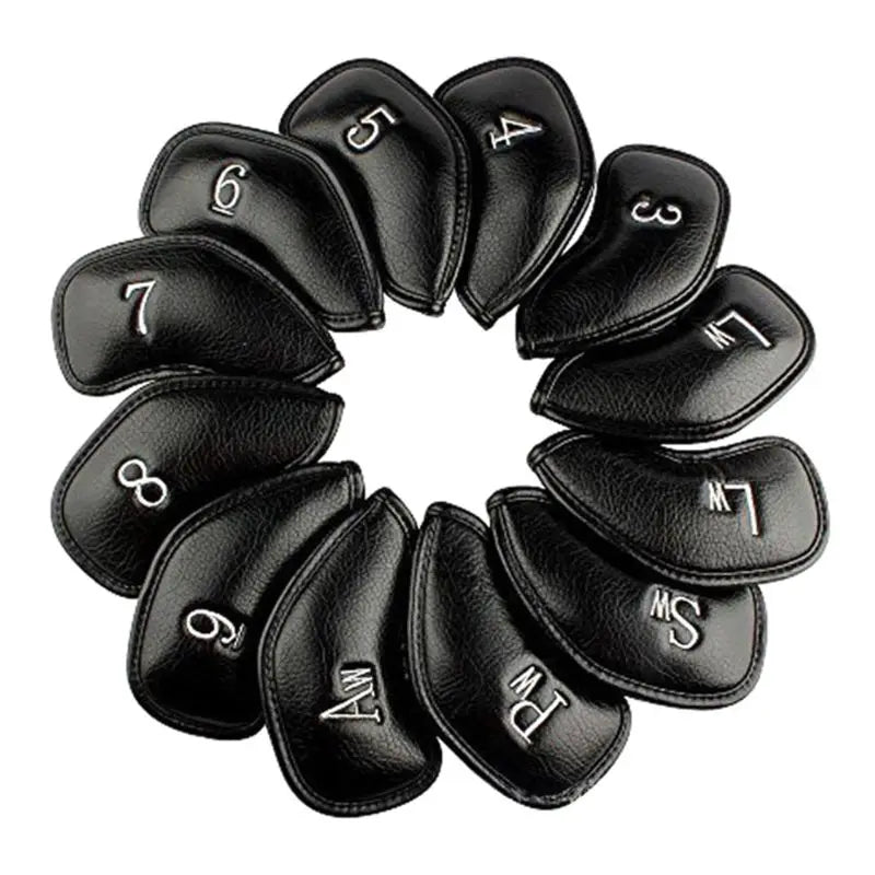 9/10/12Pcs Portable PU Golf Club Iron Head