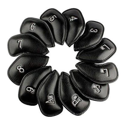 9/10/12Pcs Portable PU Golf Club Iron Head