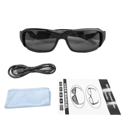HD 1080P Mini Glasses Camera Video Recorder Wearable Sunglasses Camera Portable Outdoor Sports DV DVR Surveillance Camcorder