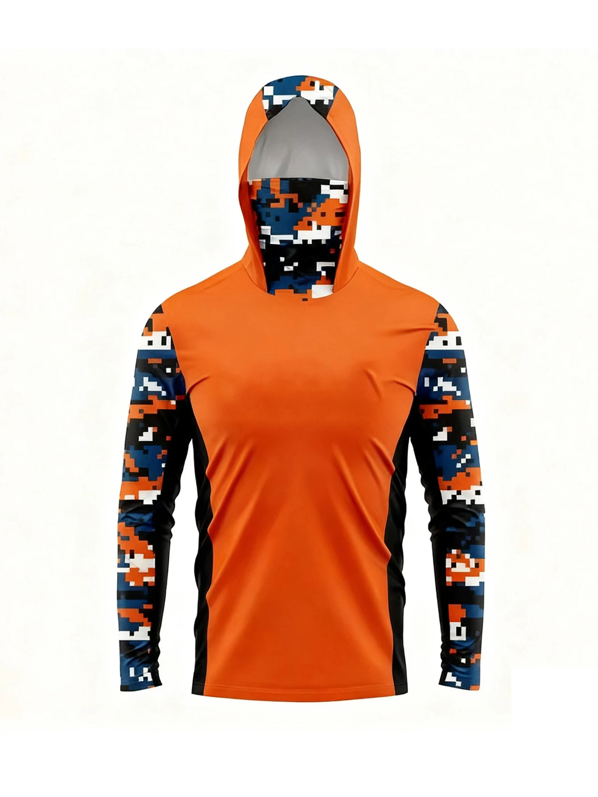 Men Hood Fishing Shirt Long Sleeve Fishing Clothing Fishing T Shirt Uv Protection Fishing Shirt Fishing Apparel Quick Dry