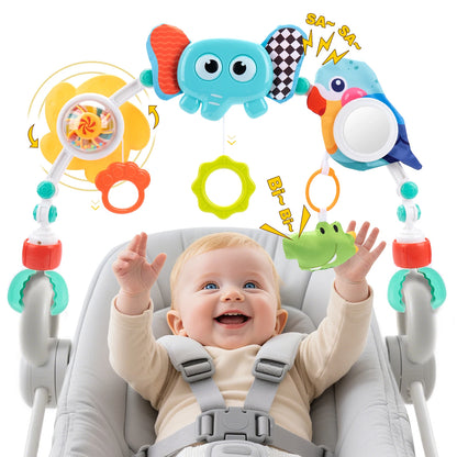 Baby Stroller Arch Toys Bouncer Toy Pram Activity Arch Toys Fine Motor Skills Toys Sensory Development Arch Baby Car Seat Toys