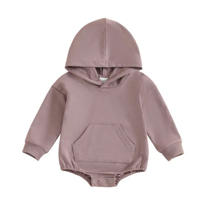 0-24months Baby Hooded Romper Long Sleeve