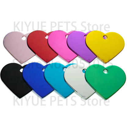 Wholesale 100X Personalized Blank Dog ID Tag Customized Dog Name Tag Phone Pet ID Tags Dog Cat Pet Military Man Tag Aluminum