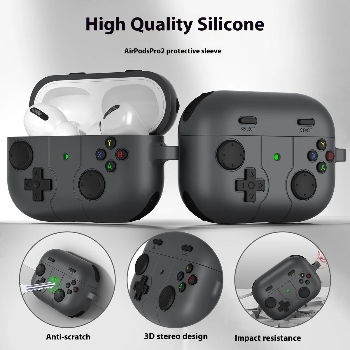 For Airpods Pro Airpods 3 Case Airpods Pro 2 Case Retro Game Console Headpho Earphone Case Protective Cover