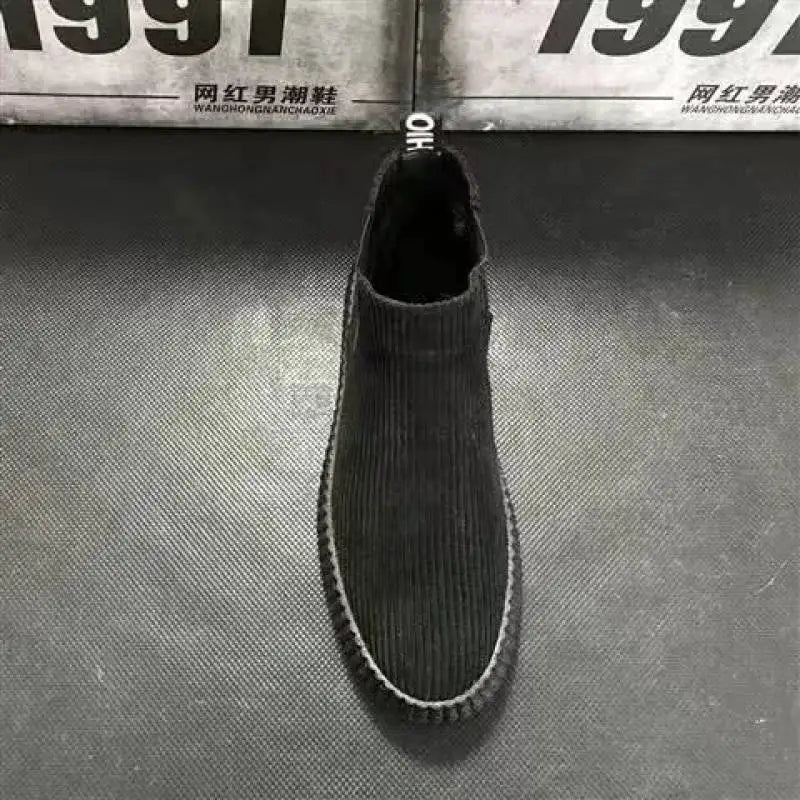Men's Shoes Spring Autumn Winter Fashion Shoes Plush Boots Men's High Boots Men's Sports Casual Shoes Versatile Board Shoes
