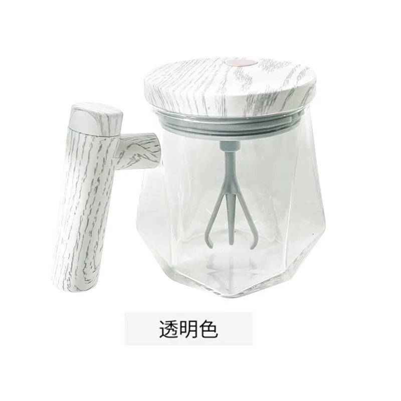 Fully Automatic Coffee Stirring Cup 400ml Electric Mixer Mug for Coffee Tea Milk Cocoa Self Stirring Coffee Mug Glass