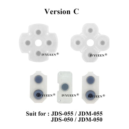 IVYUEEN Silicone Conductive Rubber Adhesive Button Pad Keypads for Sony PlayStation DualShock 4 5 PS5 PS4 Pro Controller Gamepad