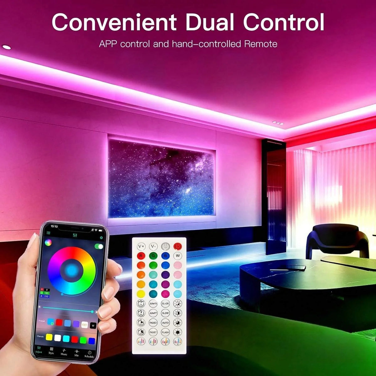 Color RGB 5050 LED Strip Bluetooth Tape
