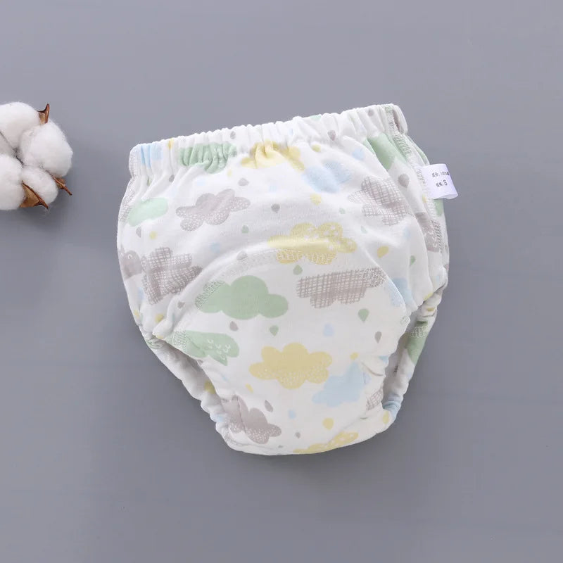 Baby Waterproof Reusable Training Pants 6 Layer Cotton Baby Diaper Infant Shorts Nappies Panties Nappy Changing Underwear Cloth