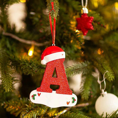 Christmas Tree Decoration Letter Pendant 26 Letters Home Holiday Acrylic DIY Pendant Xmas 2023 New Year Decor Ornament Navidad
